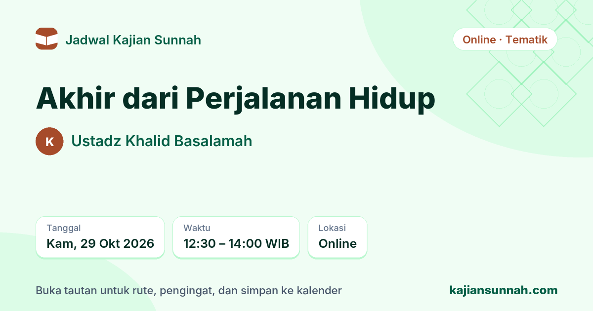 Kartu Akhir dari Perjalanan Hidup