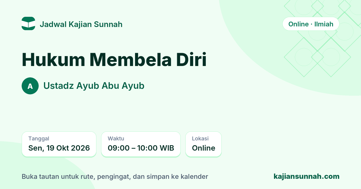 Kartu Hukum Membela Diri