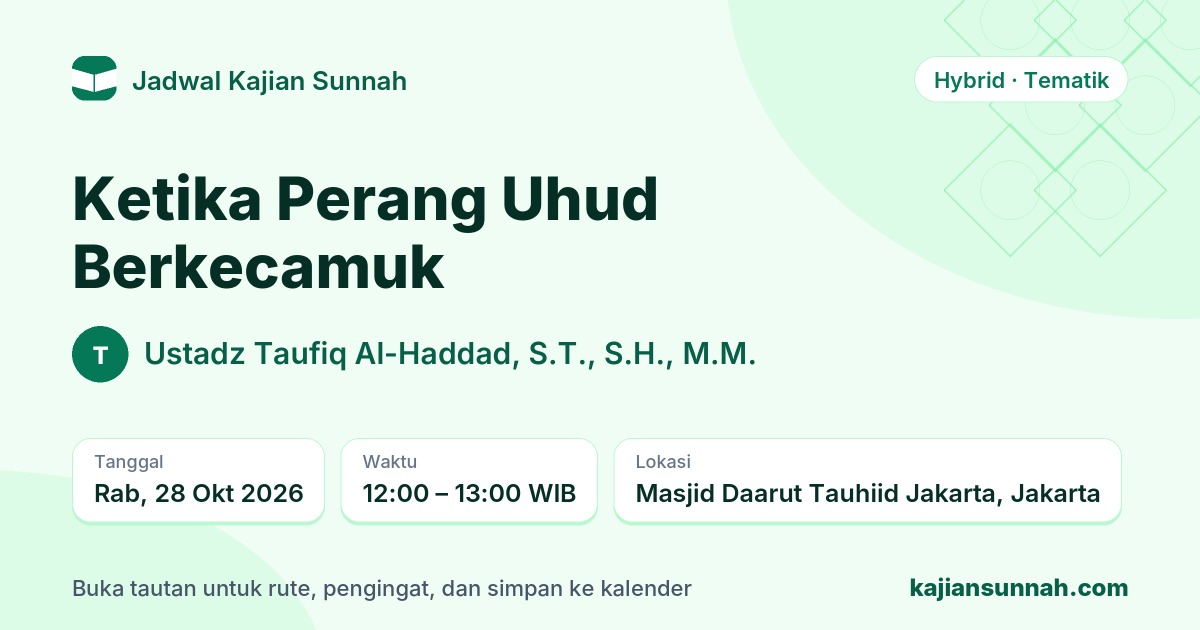 Kartu Ketika Perang Uhud Berkecamuk