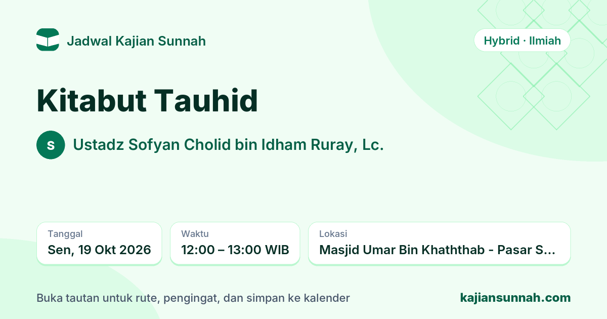 Kartu Kitabut Tauhid