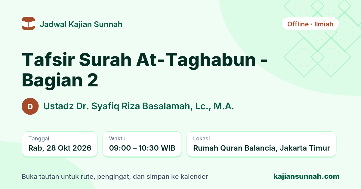 Kartu Tafsir Surah At-Taghabun - Bagian 2