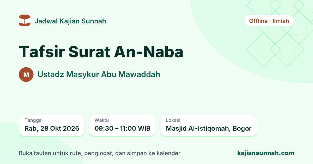 Kartu Tafsir Surat An-Naba